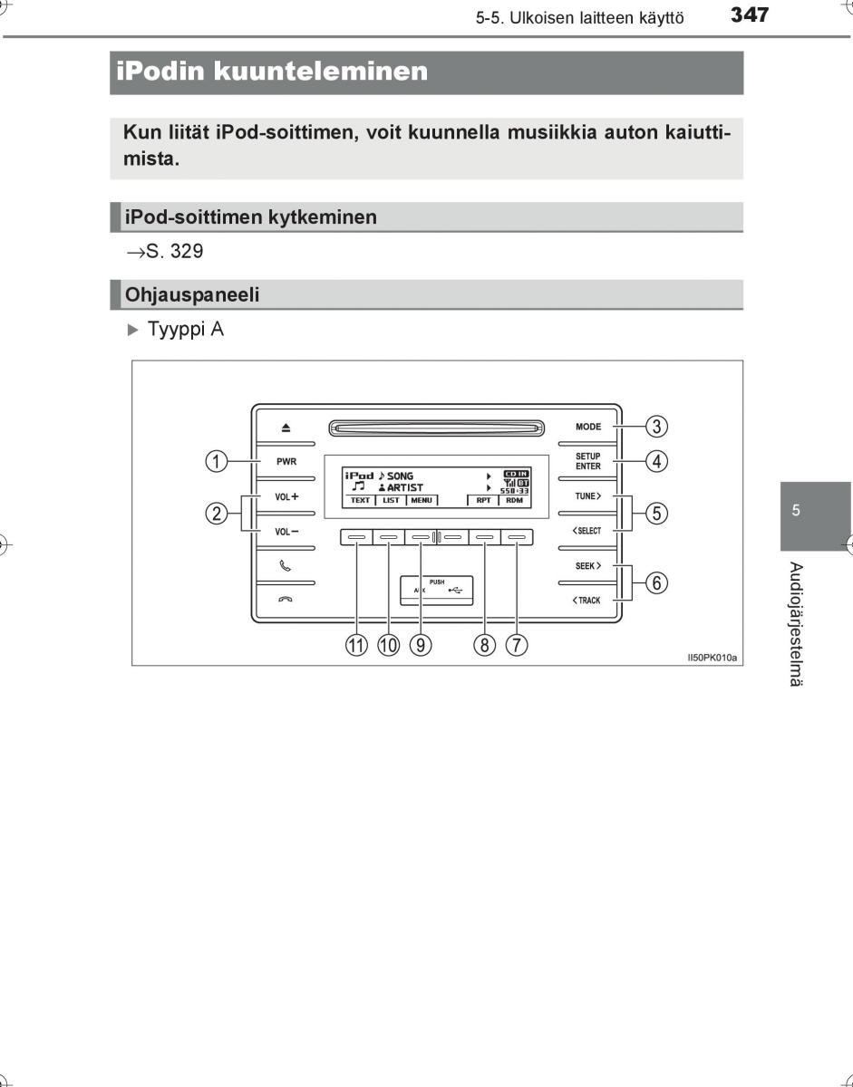 Toyota Hilux VIII 8 AN120 AN130 omistajan kasikirja / page 347