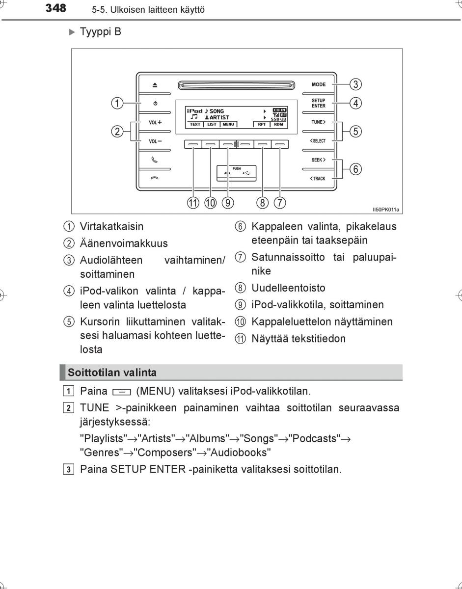 Toyota Hilux VIII 8 AN120 AN130 omistajan kasikirja / page 348