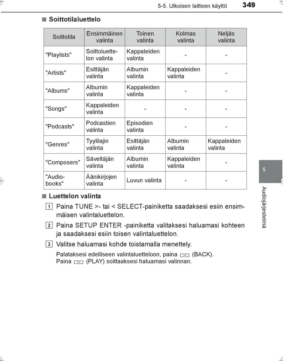 Toyota Hilux VIII 8 AN120 AN130 omistajan kasikirja / page 349