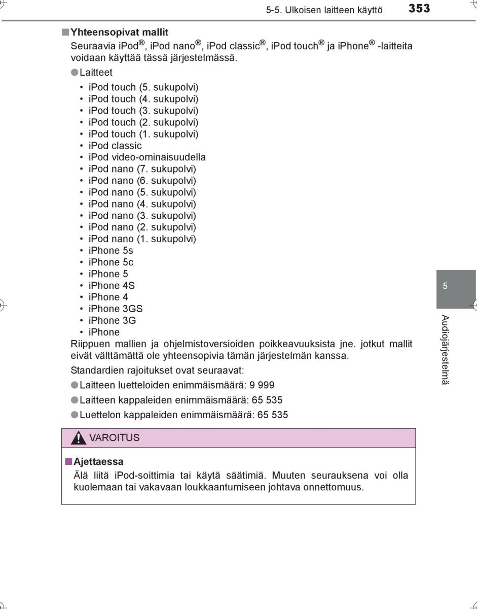 Toyota Hilux VIII 8 AN120 AN130 omistajan kasikirja / page 353