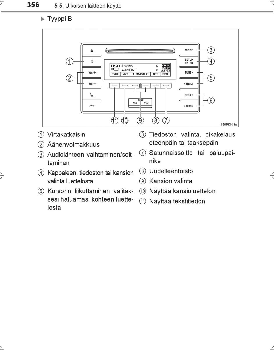 Toyota Hilux VIII 8 AN120 AN130 omistajan kasikirja / page 356