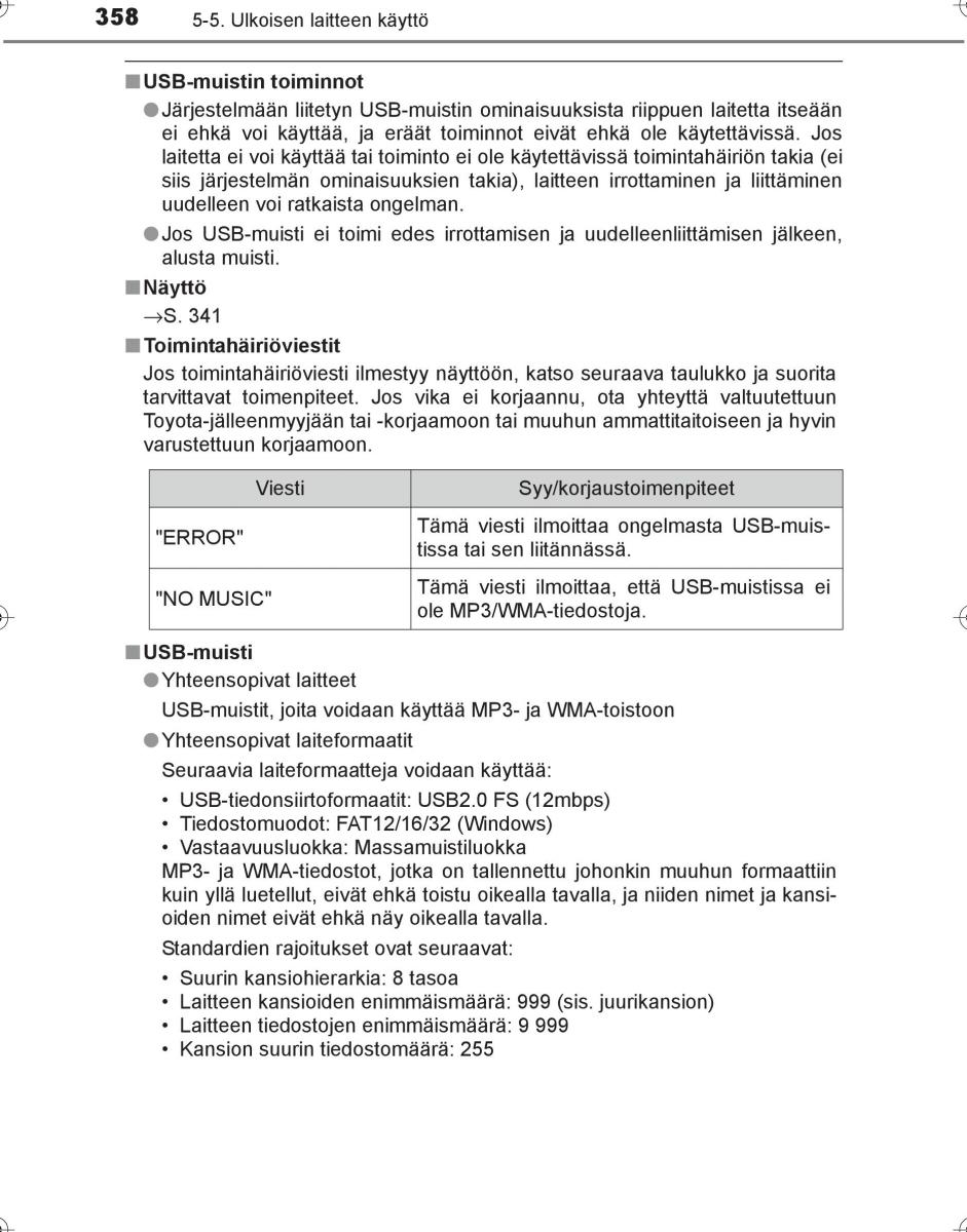 Toyota Hilux VIII 8 AN120 AN130 omistajan kasikirja / page 358