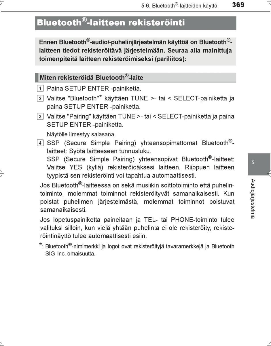 Toyota Hilux VIII 8 AN120 AN130 omistajan kasikirja / page 369