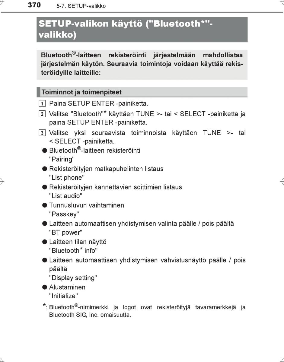 Toyota Hilux VIII 8 AN120 AN130 omistajan kasikirja / page 370