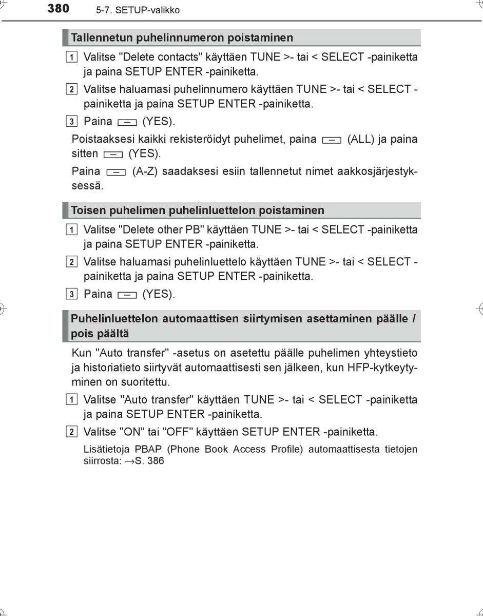 Toyota Hilux VIII 8 AN120 AN130 omistajan kasikirja / page 380