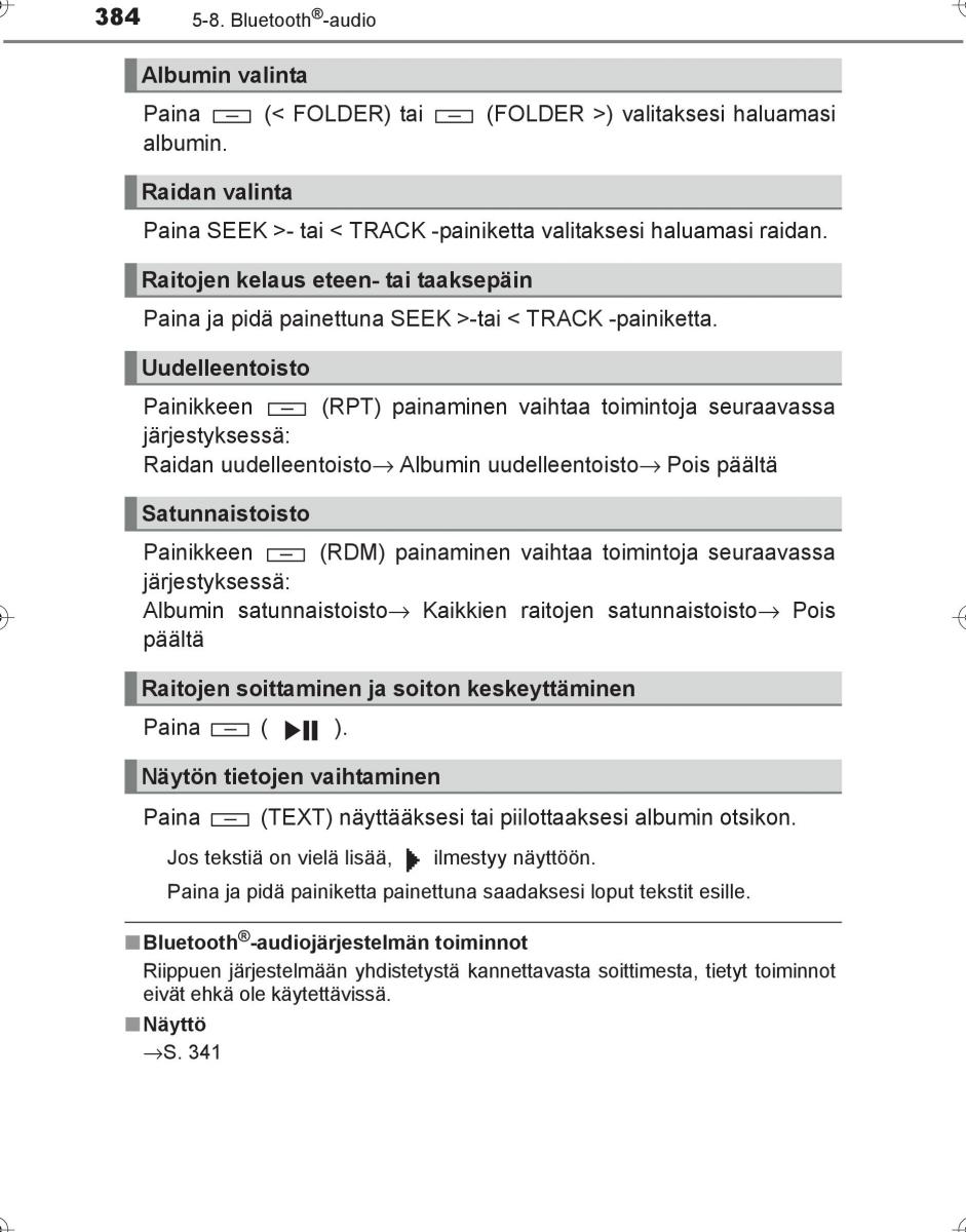 Toyota Hilux VIII 8 AN120 AN130 omistajan kasikirja / page 384