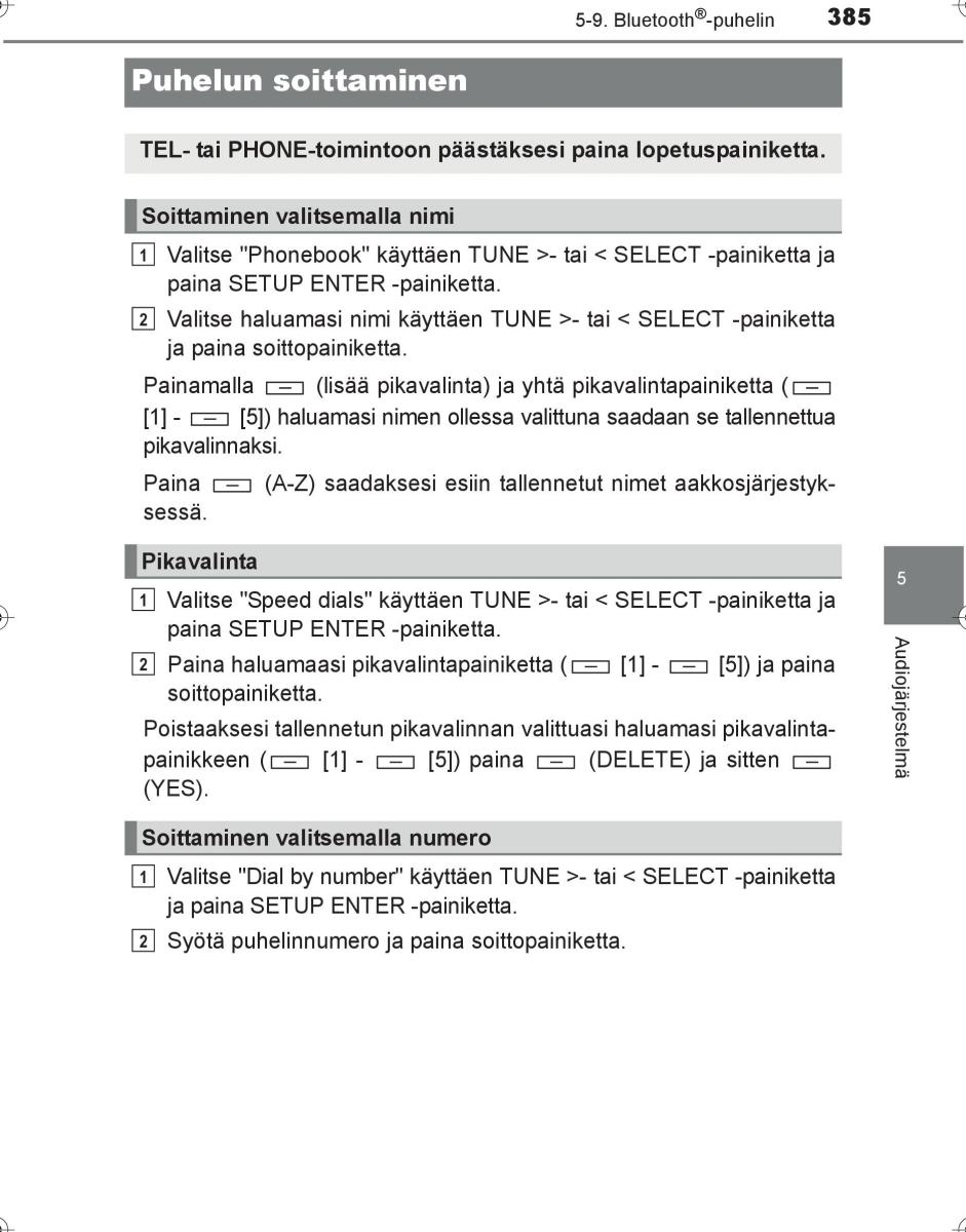 Toyota Hilux VIII 8 AN120 AN130 omistajan kasikirja / page 385