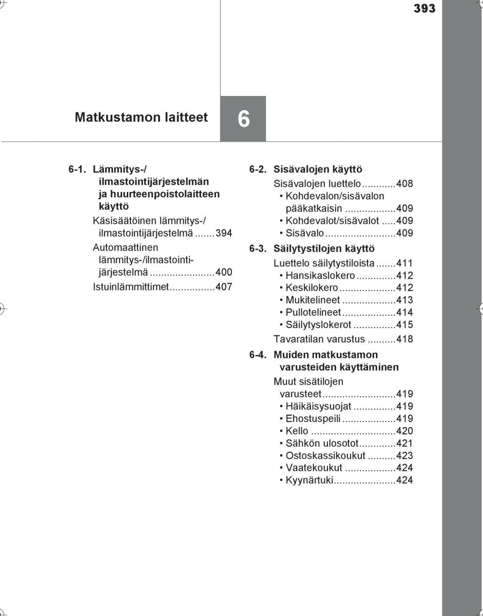 Toyota Hilux VIII 8 AN120 AN130 omistajan kasikirja / page 393