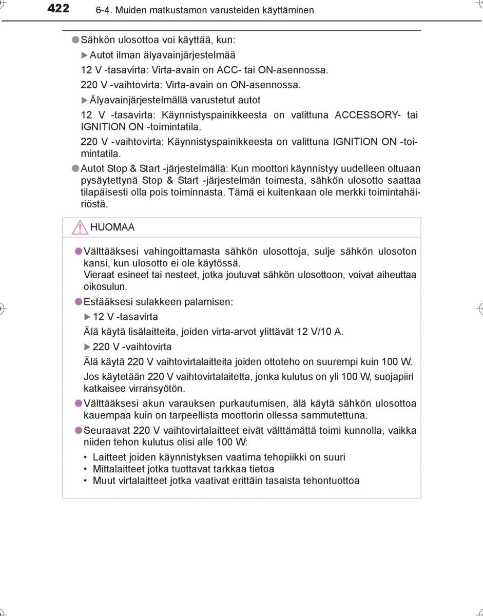 Toyota Hilux VIII 8 AN120 AN130 omistajan kasikirja / page 422