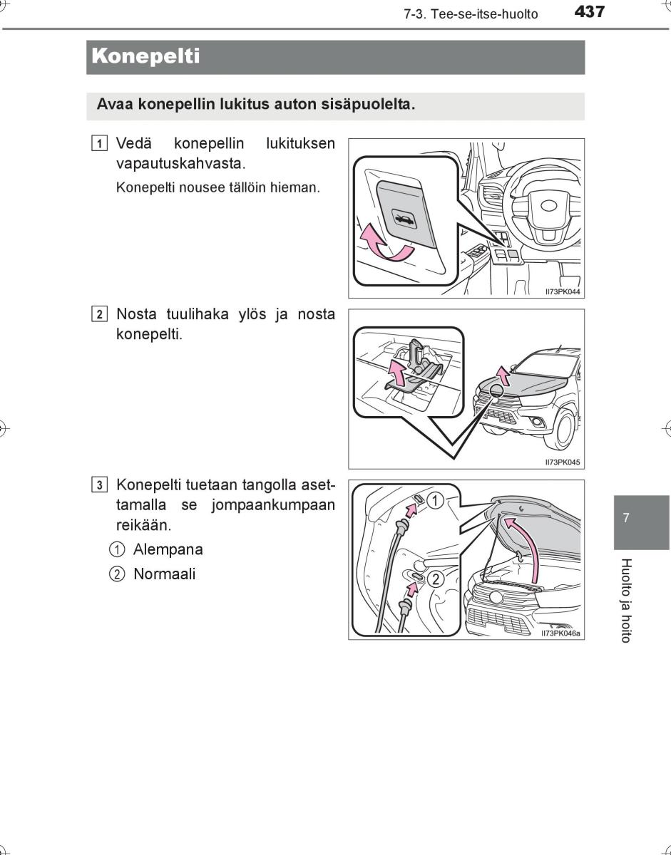 Toyota Hilux VIII 8 AN120 AN130 omistajan kasikirja / page 437