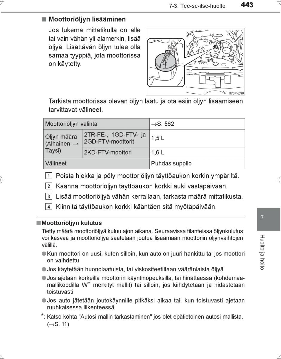 Toyota Hilux VIII 8 AN120 AN130 omistajan kasikirja / page 443