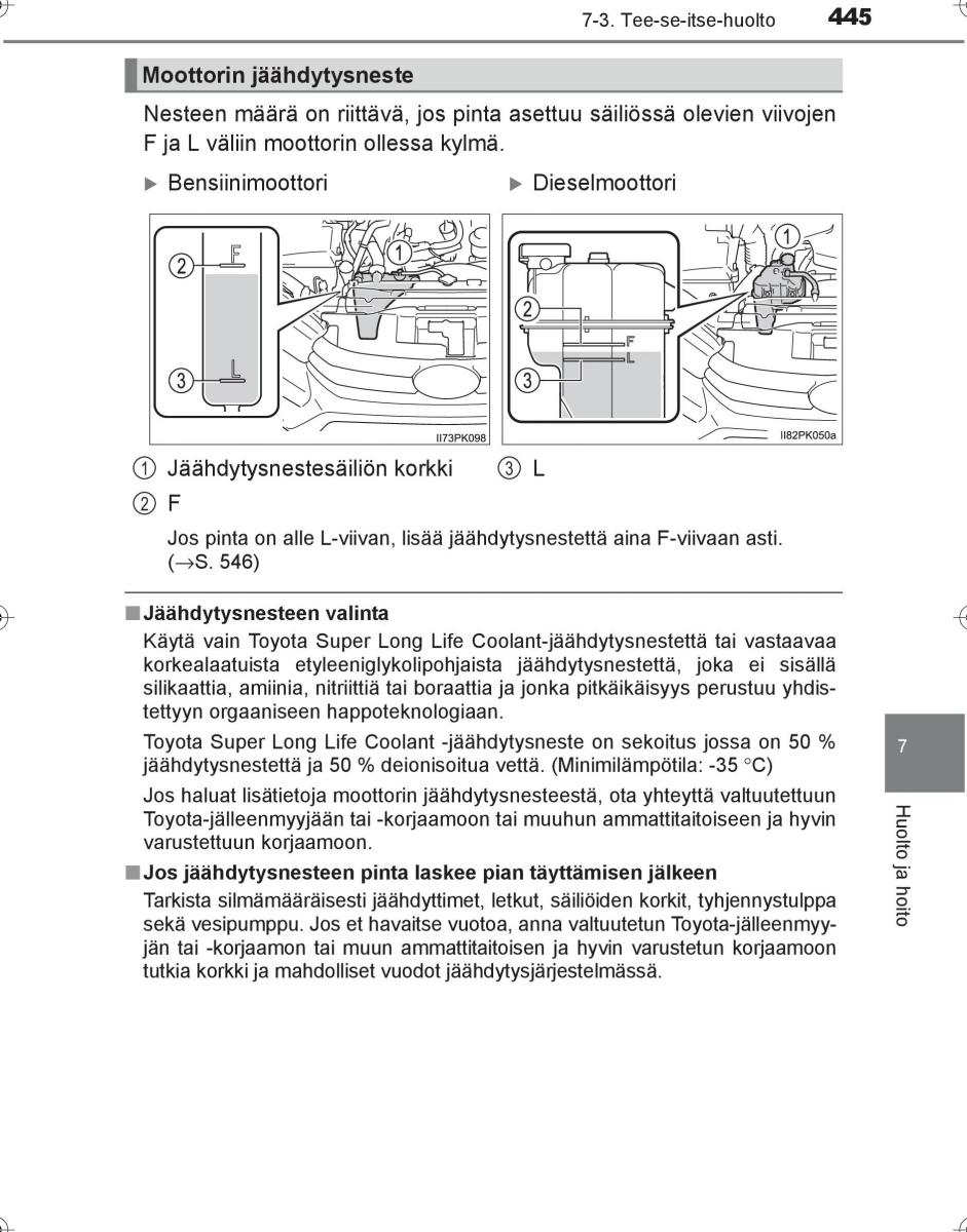 Toyota Hilux VIII 8 AN120 AN130 omistajan kasikirja / page 445