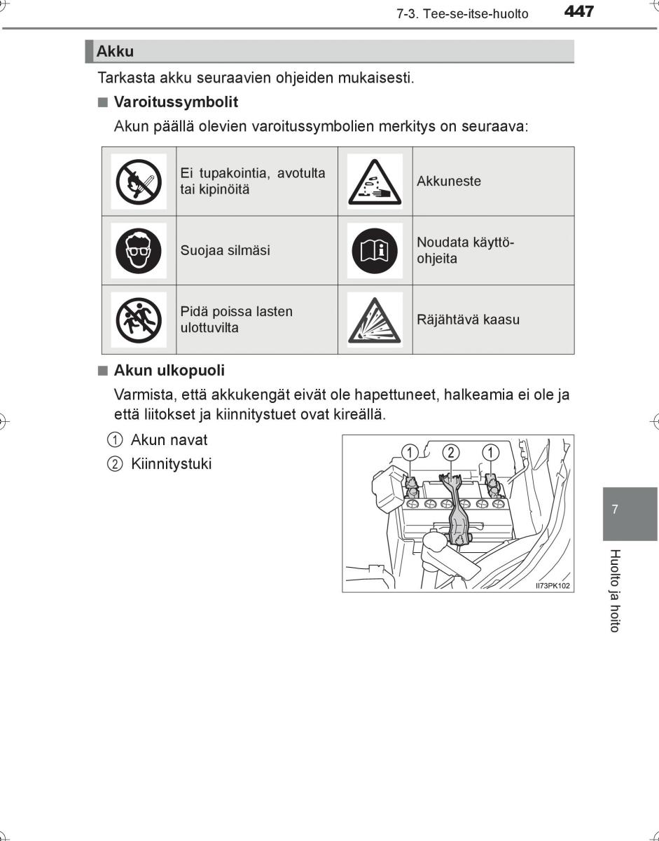 Toyota Hilux VIII 8 AN120 AN130 omistajan kasikirja / page 447