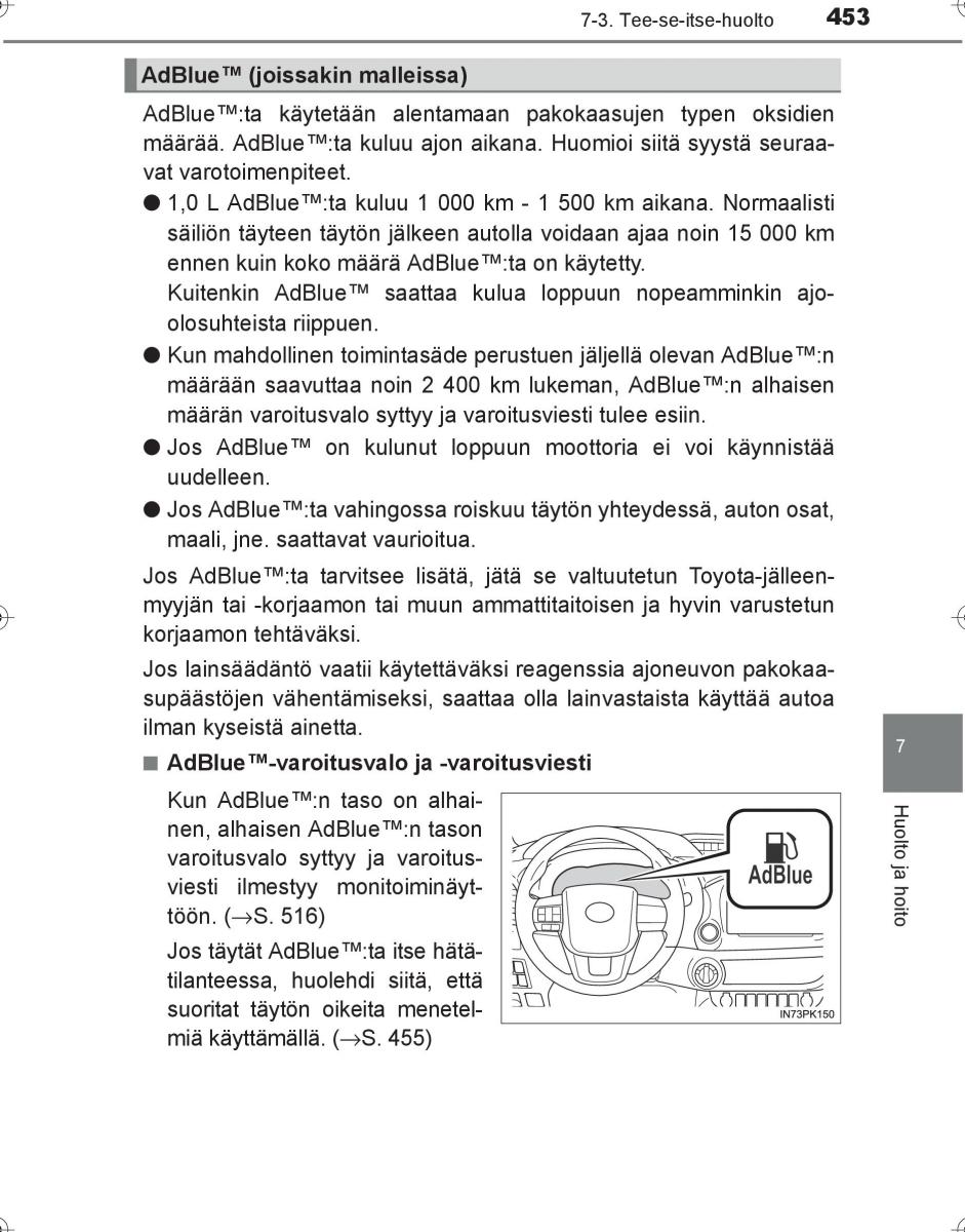 Toyota Hilux VIII 8 AN120 AN130 omistajan kasikirja / page 453