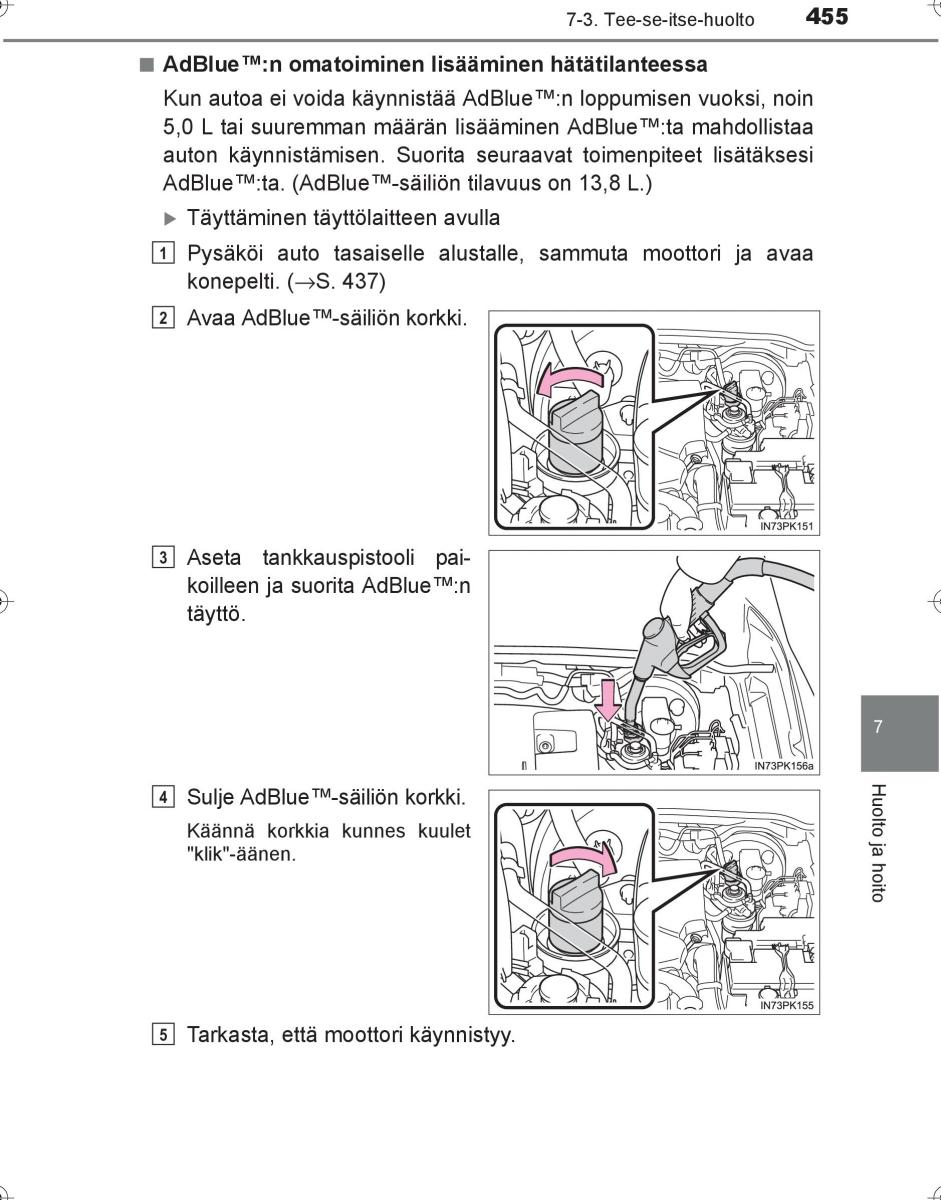 Toyota Hilux VIII 8 AN120 AN130 omistajan kasikirja / page 455