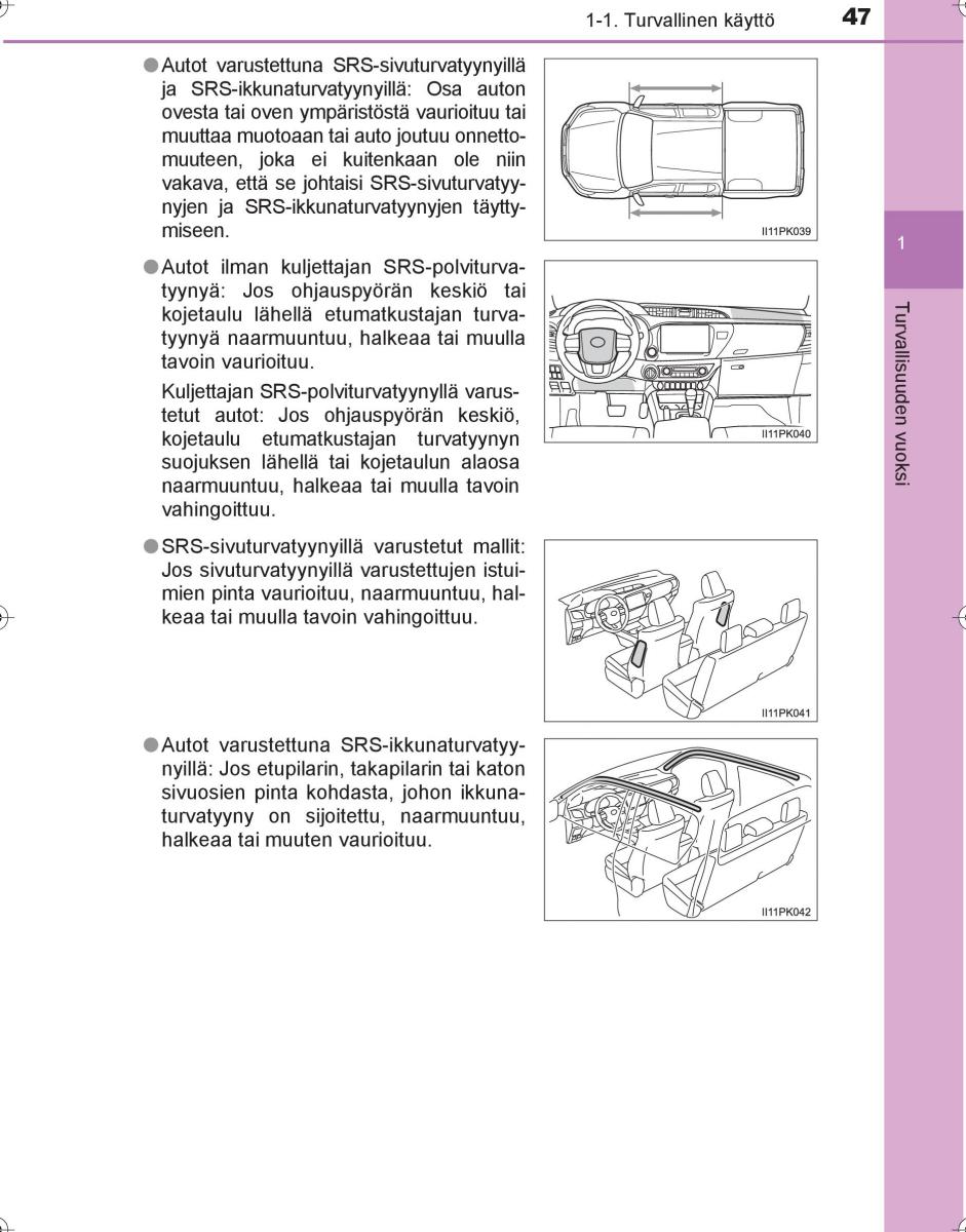 Toyota Hilux VIII 8 AN120 AN130 omistajan kasikirja / page 47