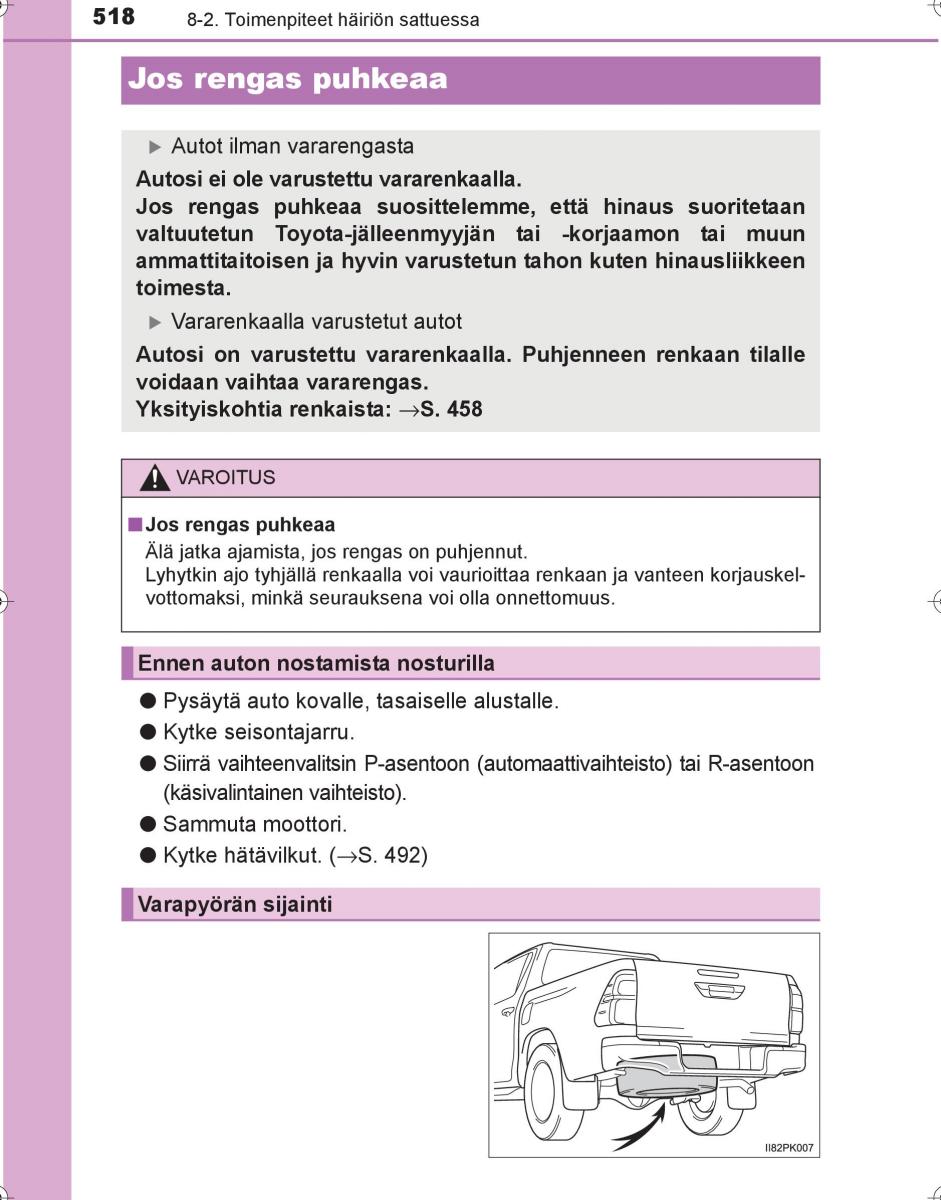 Toyota Hilux VIII 8 AN120 AN130 omistajan kasikirja / page 518