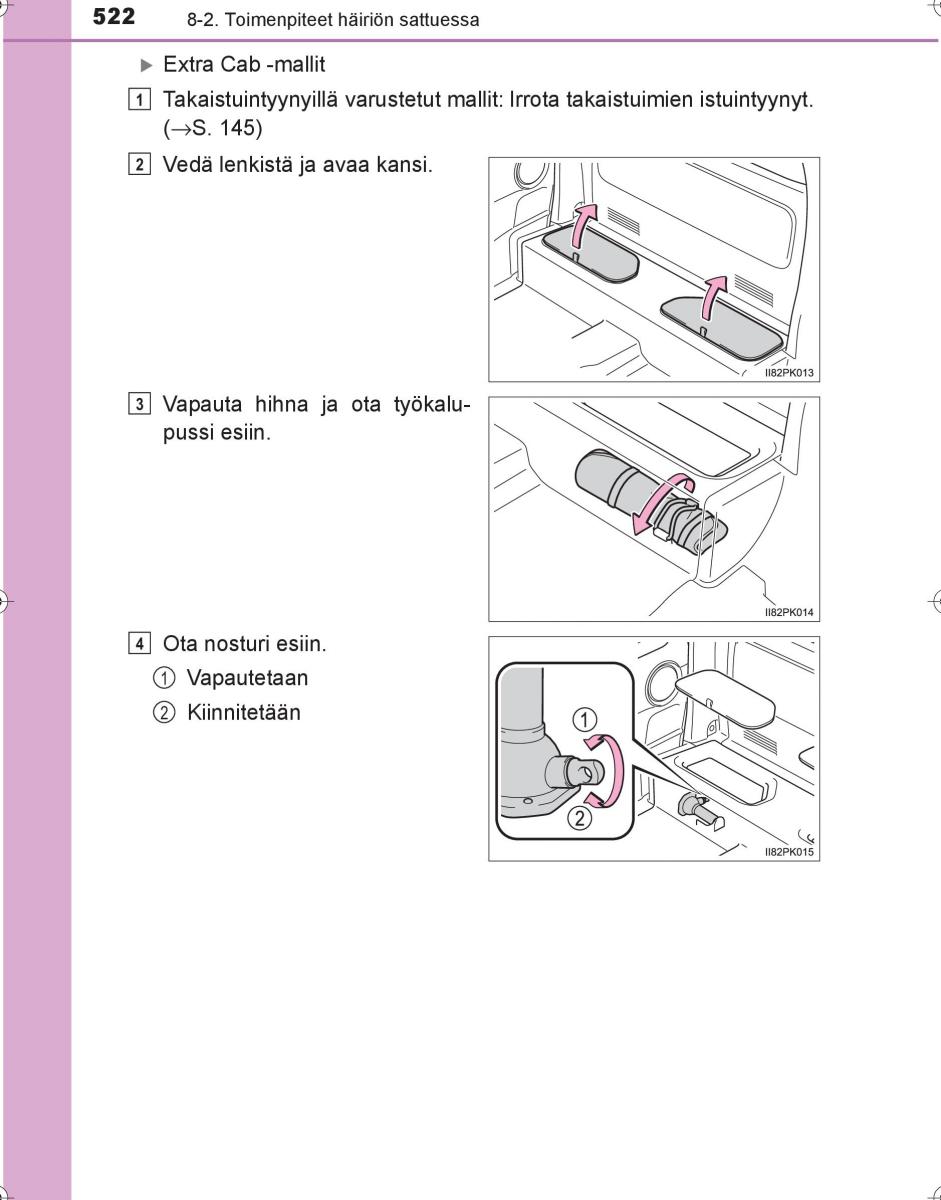 Toyota Hilux VIII 8 AN120 AN130 omistajan kasikirja / page 522