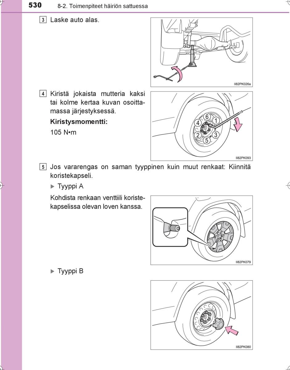 Toyota Hilux VIII 8 AN120 AN130 omistajan kasikirja / page 530