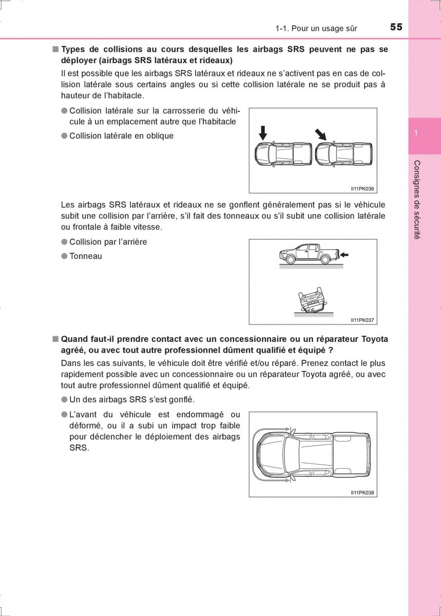 Toyota Hilux VIII 8 AN120 AN130 manuel du proprietaire / page 55