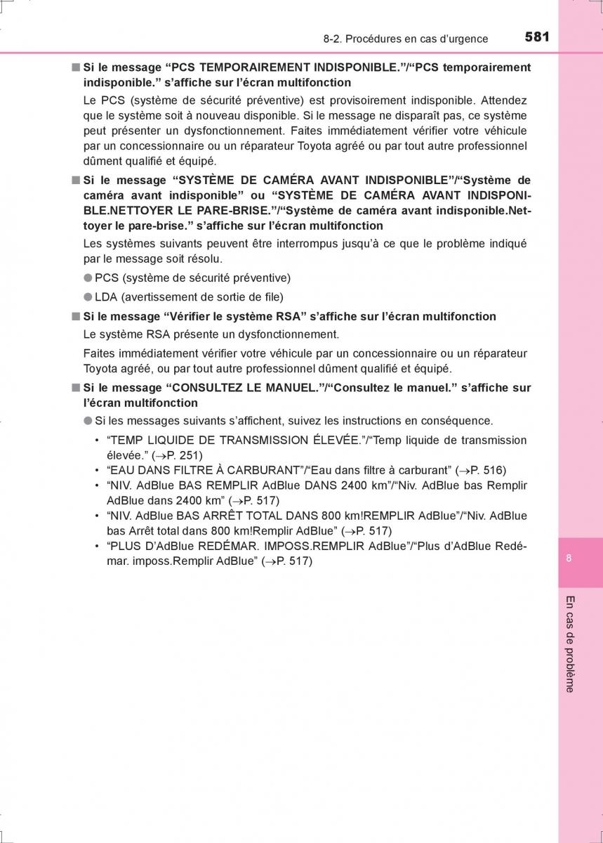 Toyota Hilux VIII 8 AN120 AN130 manuel du proprietaire / page 581