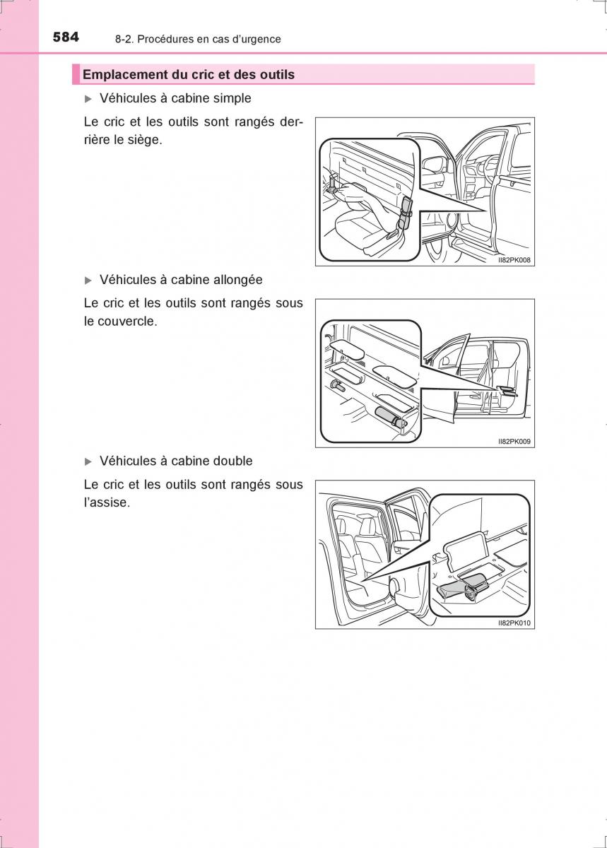 Toyota Hilux VIII 8 AN120 AN130 manuel du proprietaire / page 584