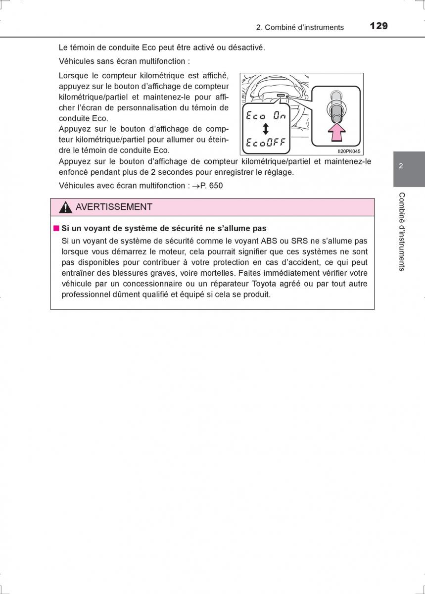 Toyota Hilux VIII 8 AN120 AN130 manuel du proprietaire / page 129