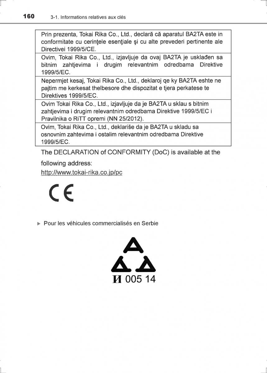 Toyota Hilux VIII 8 AN120 AN130 manuel du proprietaire / page 160