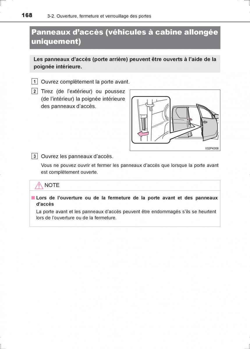 Toyota Hilux VIII 8 AN120 AN130 manuel du proprietaire / page 168