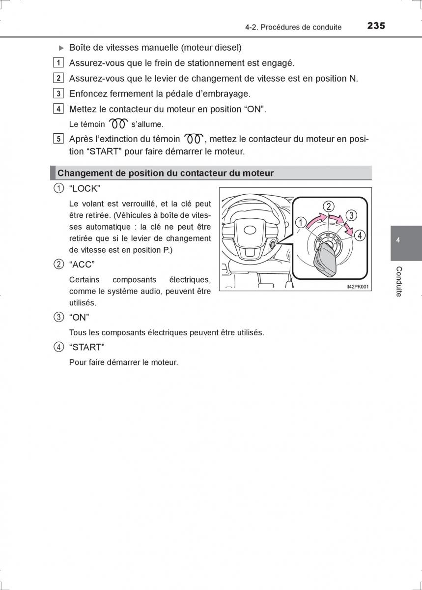 Toyota Hilux VIII 8 AN120 AN130 manuel du proprietaire / page 235