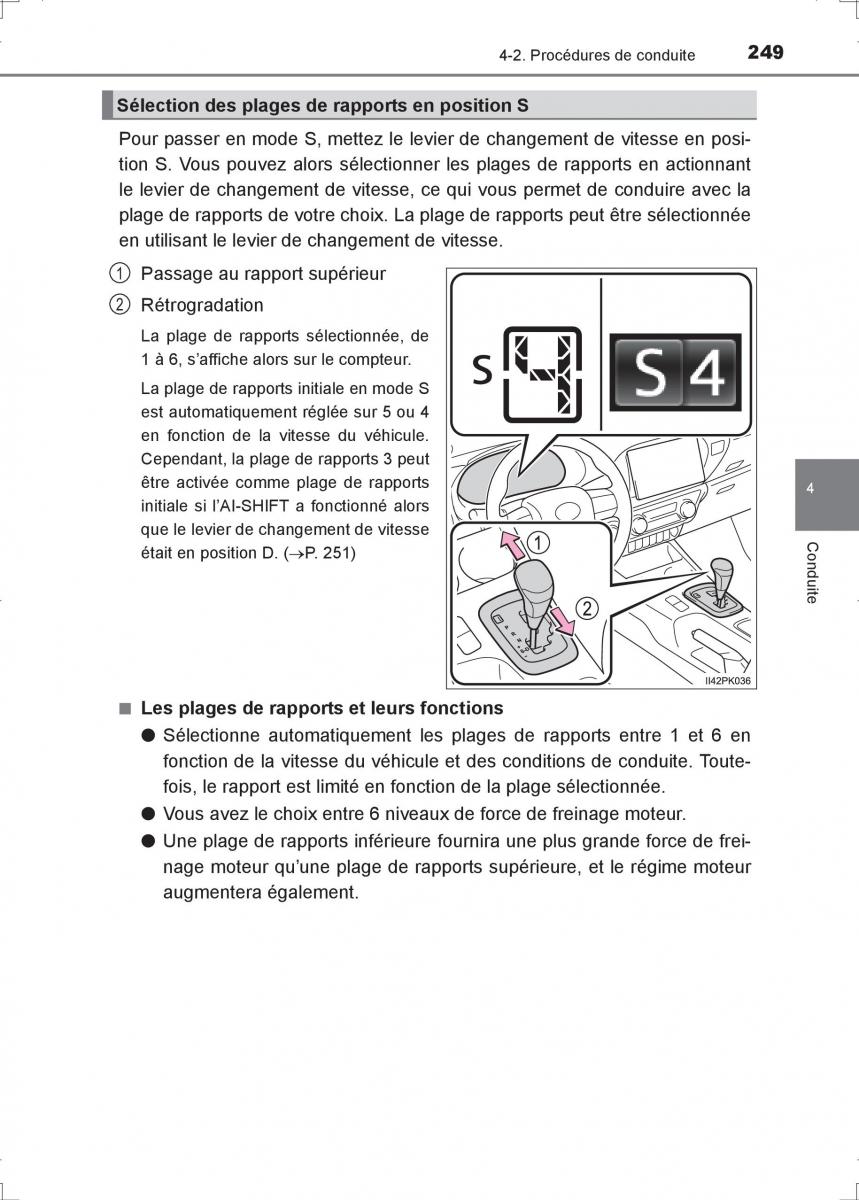 Toyota Hilux VIII 8 AN120 AN130 manuel du proprietaire / page 249