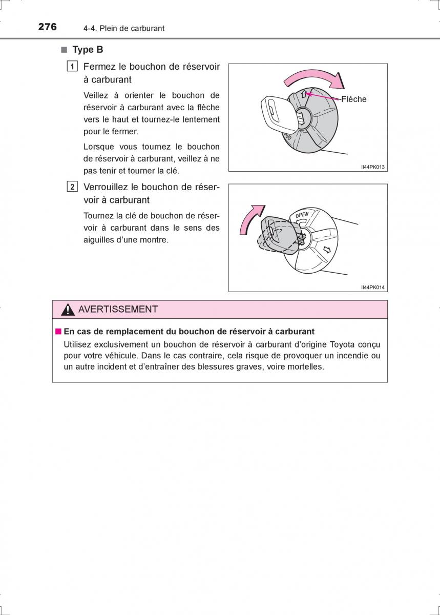 Toyota Hilux VIII 8 AN120 AN130 manuel du proprietaire / page 276