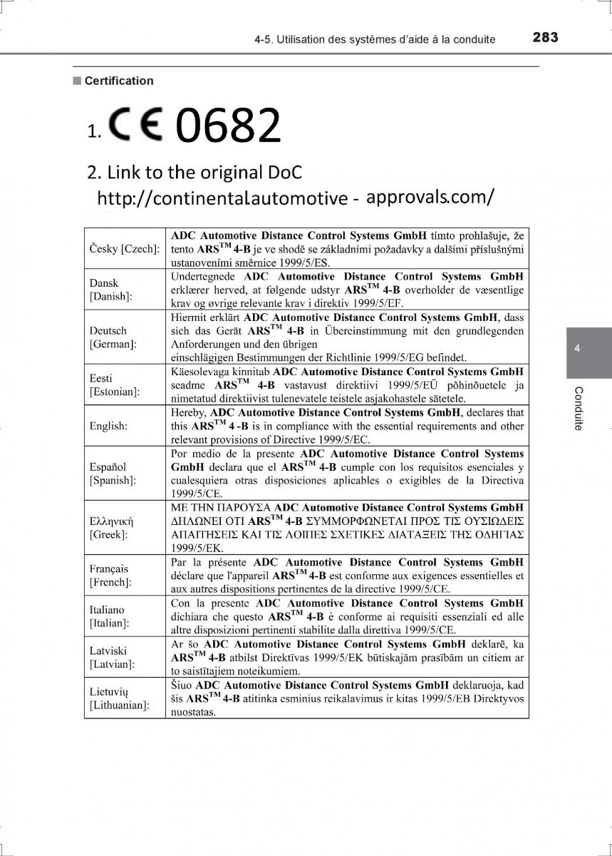 Toyota Hilux VIII 8 AN120 AN130 manuel du proprietaire / page 283