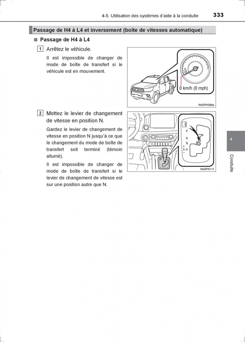 Toyota Hilux VIII 8 AN120 AN130 manuel du proprietaire / page 333