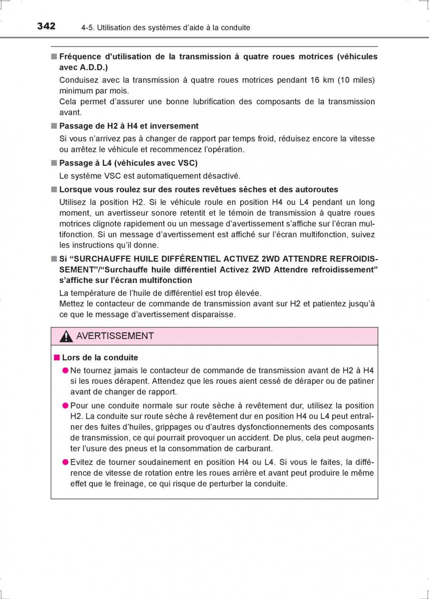 Toyota Hilux VIII 8 AN120 AN130 manuel du proprietaire / page 342