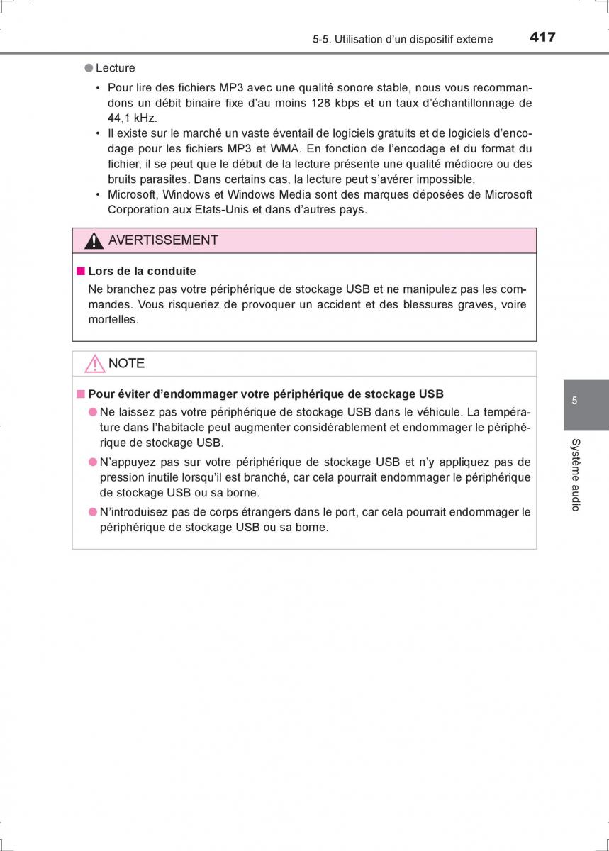 Toyota Hilux VIII 8 AN120 AN130 manuel du proprietaire / page 417