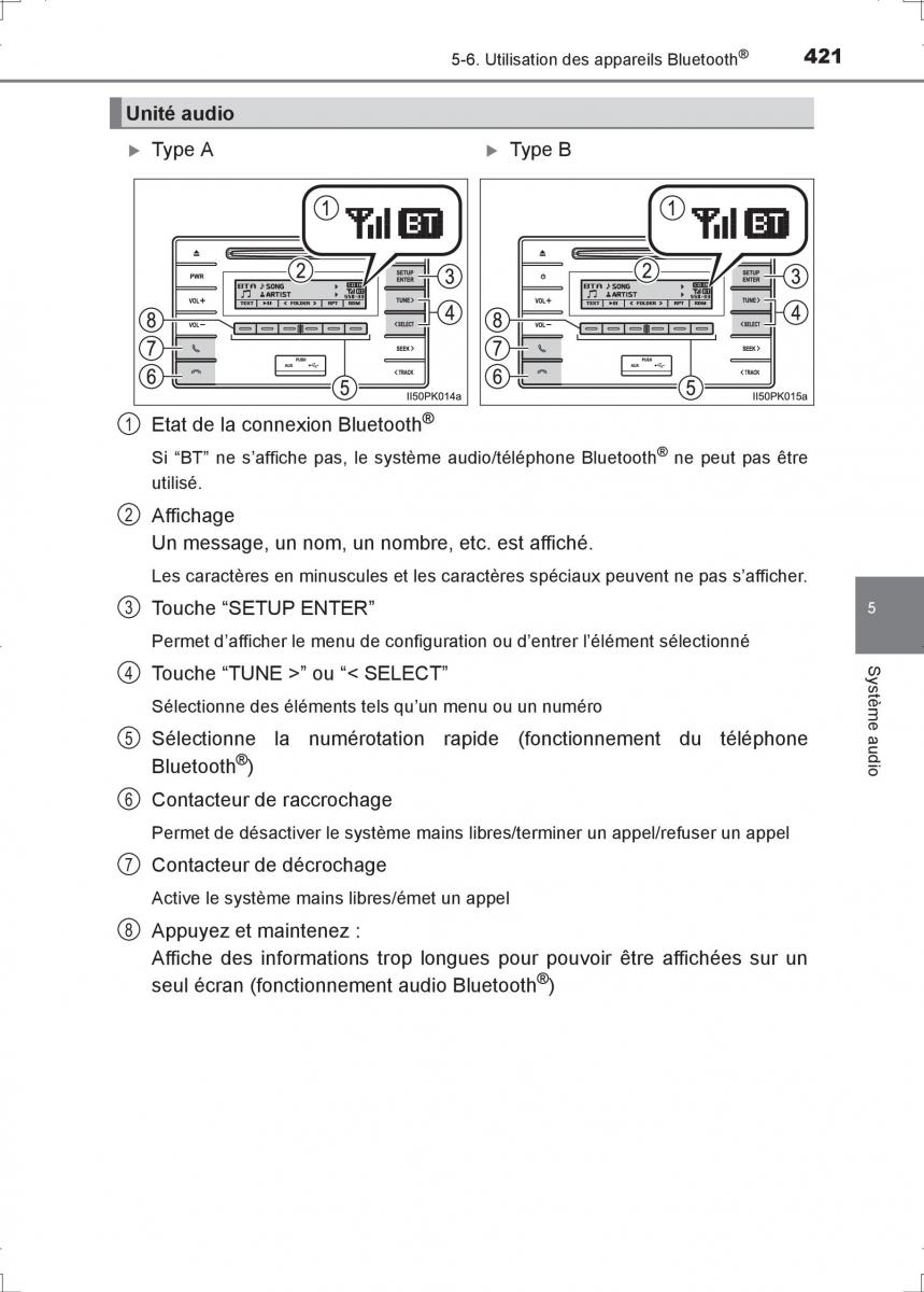 Toyota Hilux VIII 8 AN120 AN130 manuel du proprietaire / page 421