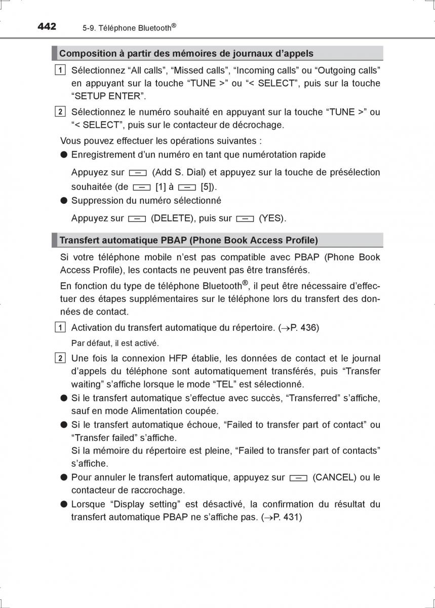 Toyota Hilux VIII 8 AN120 AN130 manuel du proprietaire / page 442