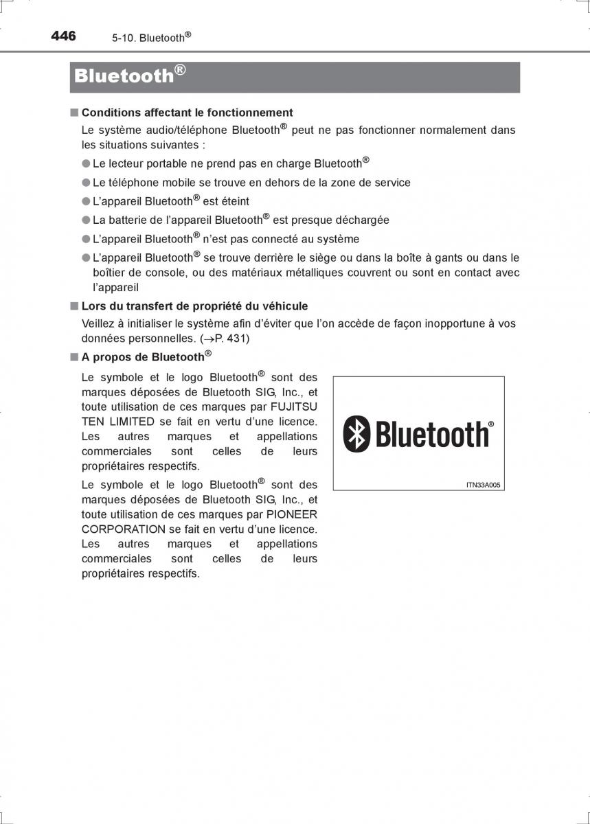 Toyota Hilux VIII 8 AN120 AN130 manuel du proprietaire / page 446