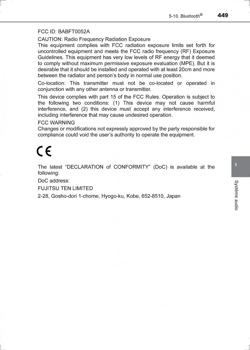 Toyota Hilux VIII 8 AN120 AN130 manuel du proprietaire / page 449