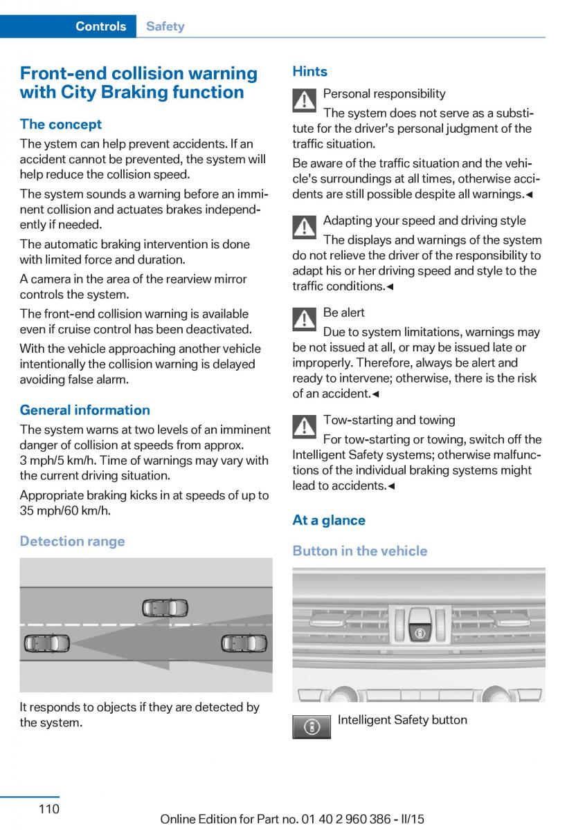 BMW X3 F25 owners manual / page 114