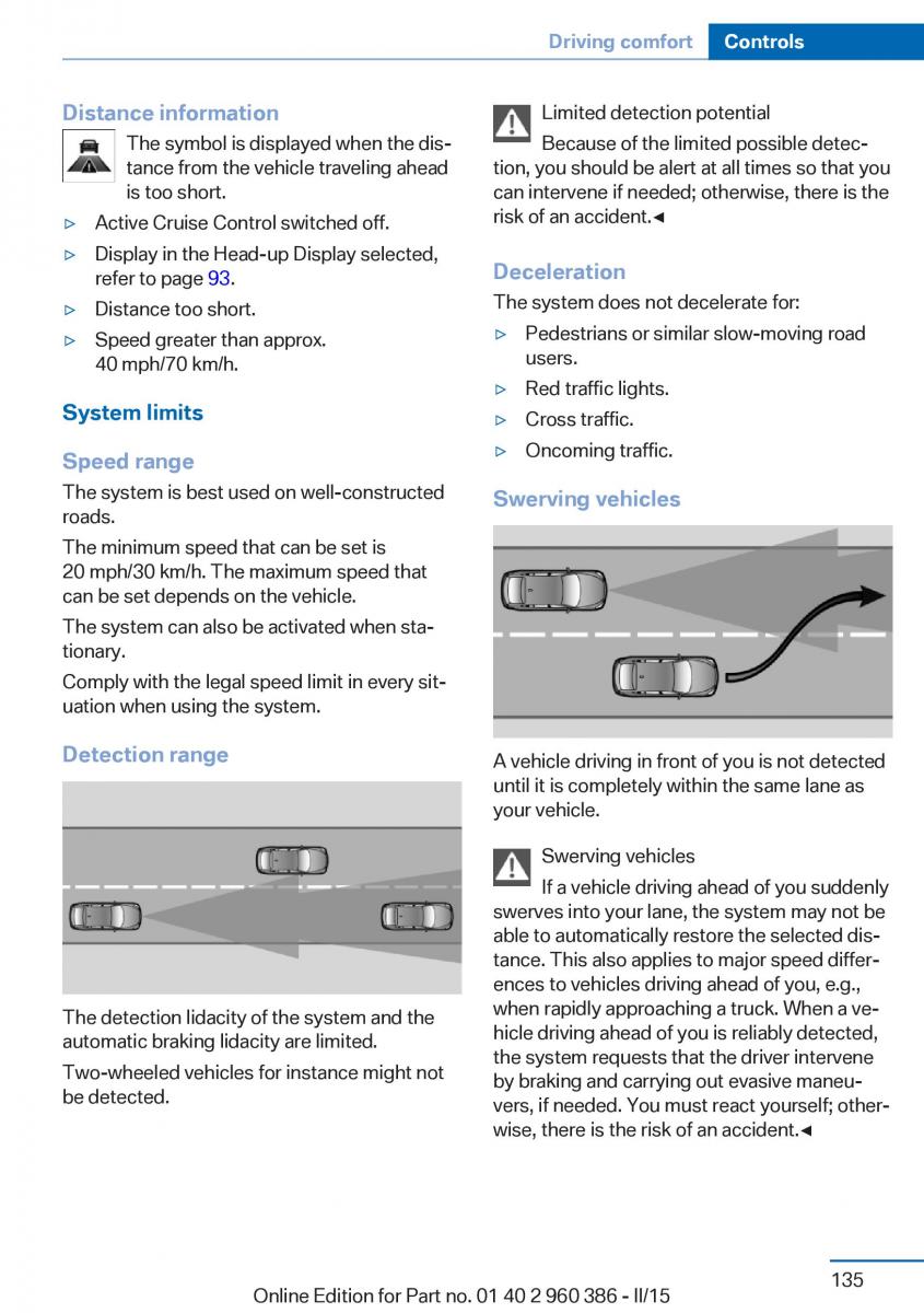 BMW X3 F25 owners manual / page 139