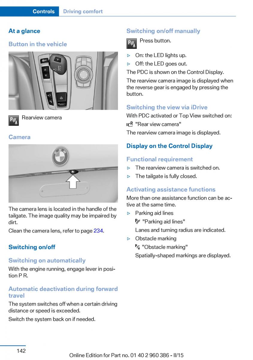 BMW X3 F25 owners manual / page 146