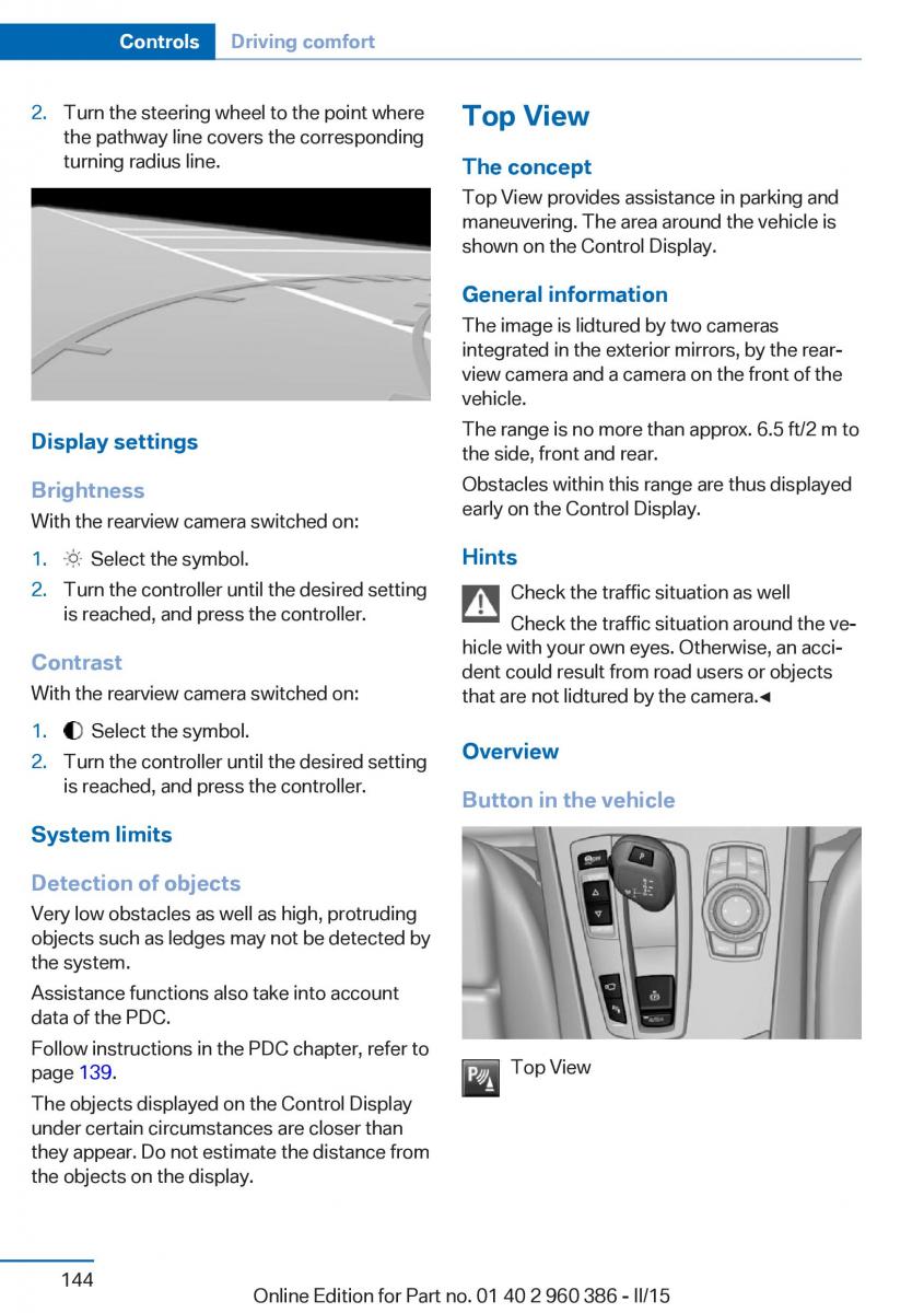 BMW X3 F25 owners manual / page 148