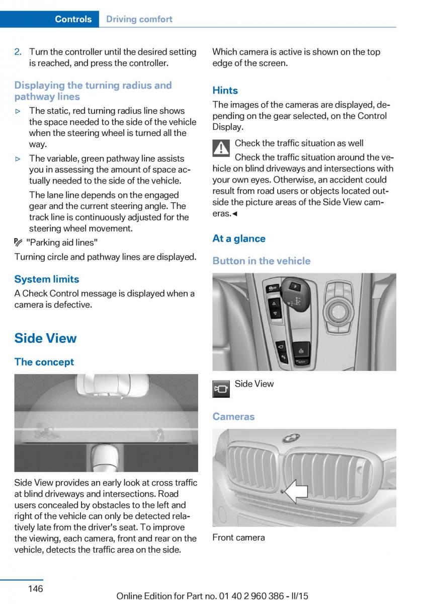 BMW X3 F25 owners manual / page 150