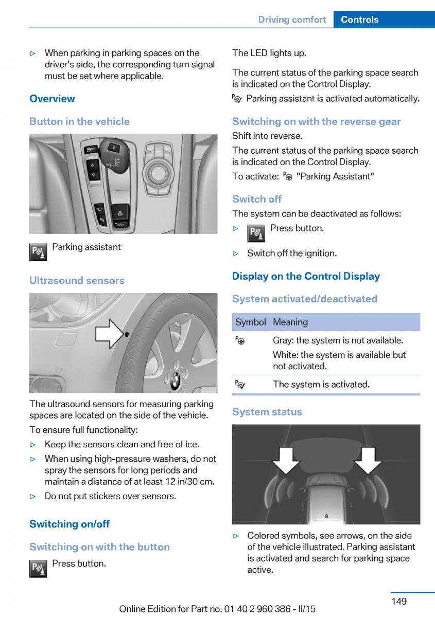 BMW X3 F25 owners manual / page 153