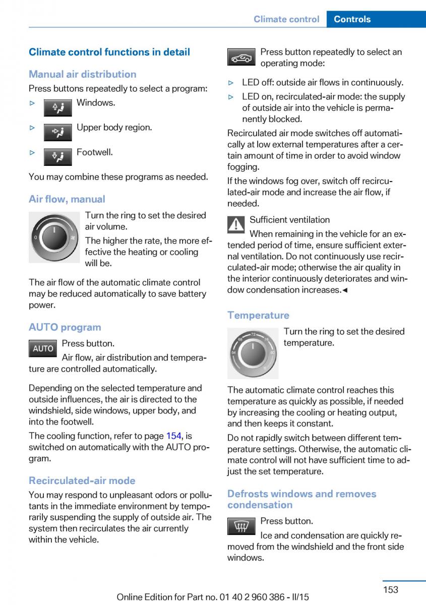 BMW X3 F25 owners manual / page 157