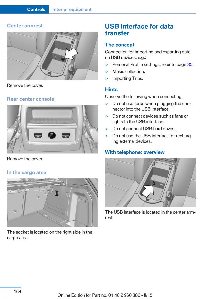 BMW X3 F25 owners manual / page 168