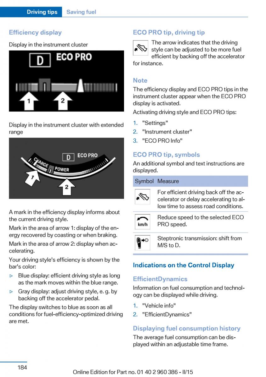 BMW X3 F25 owners manual / page 188