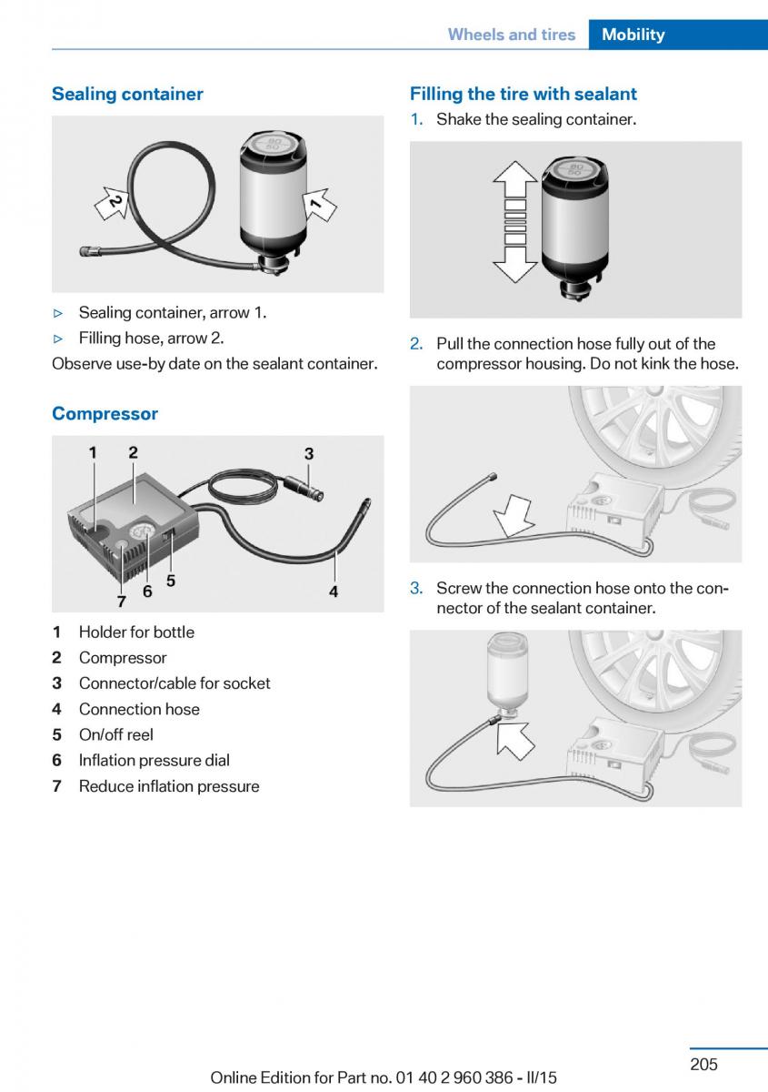 BMW X3 F25 owners manual / page 209